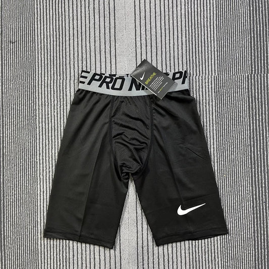 Short de compression Nike Pro homme – Noir & Blanc, respirant sport fitness