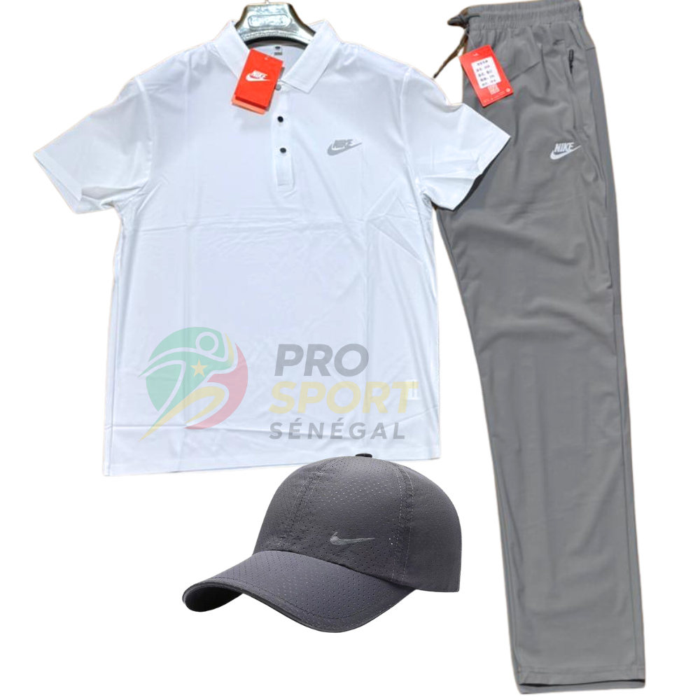 Ensemble Nike Homme Noir – Polo, Pantalon & Casquette | Pro Sport Sénégal