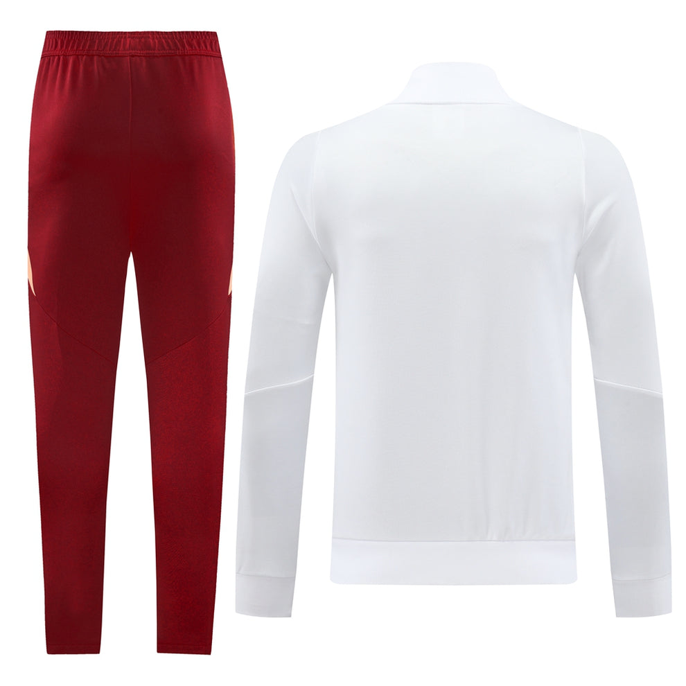 Survêtement AS Roma Blanc et Bordeaux Adidas Homme