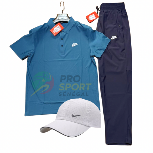 Ensemble Nike Homme Noir – Polo, Pantalon & Casquette | Pro Sport Sénégal