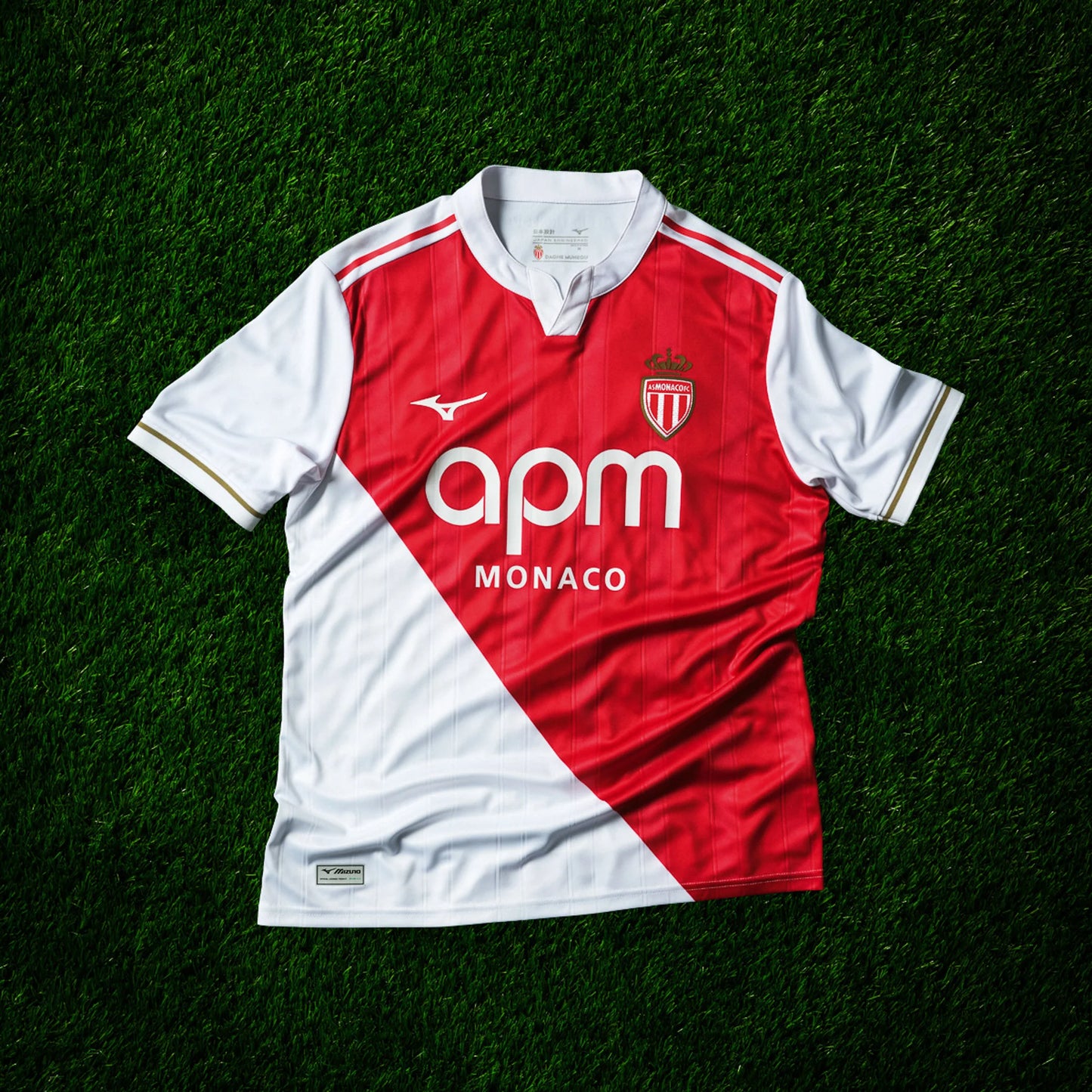 Maillot AS Monaco Domicile – Rouge et Blanc Officiel