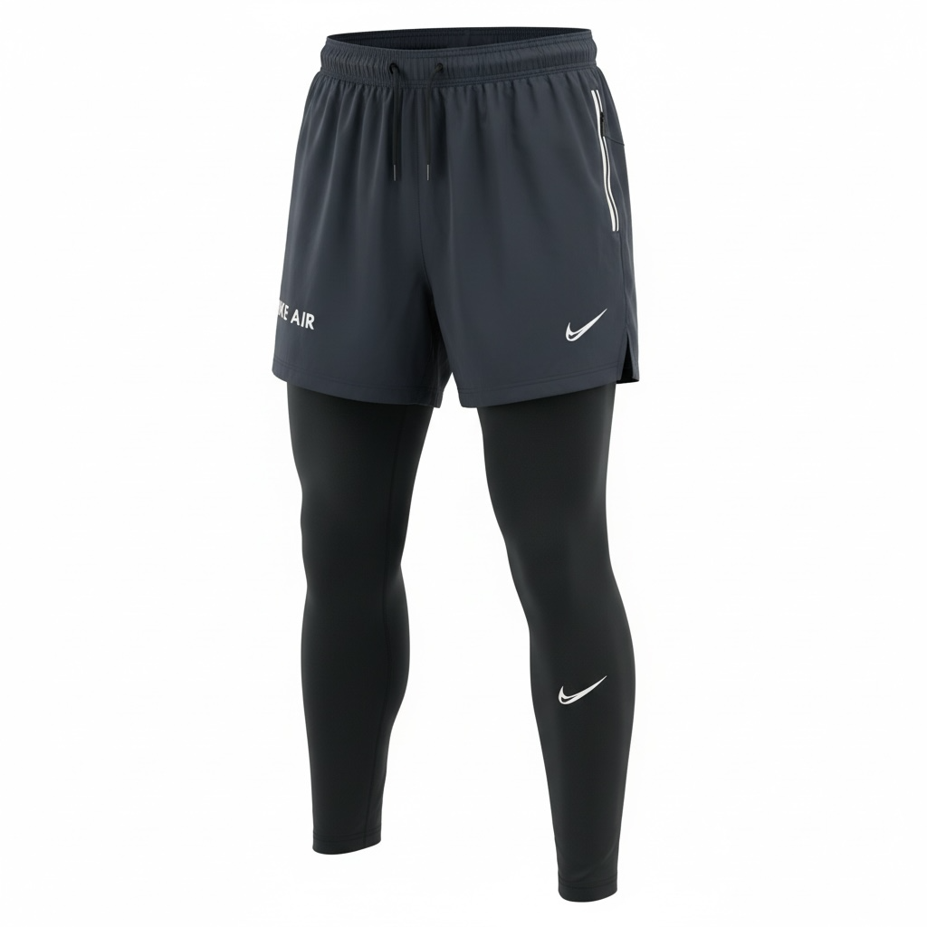 Short 2-en-1 Homme – Running & Sport, Léger et Respirant