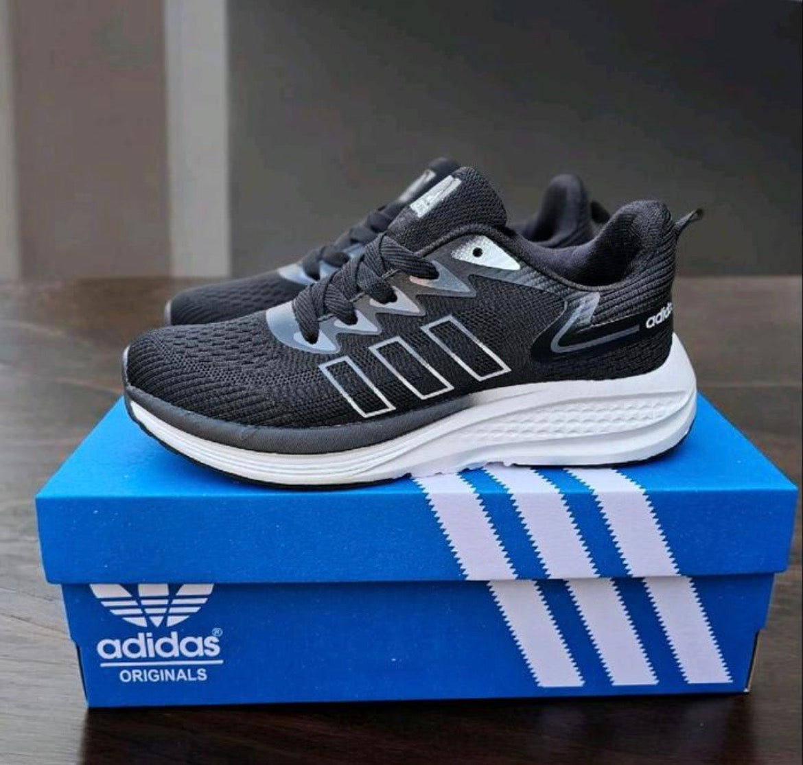 Chaussures Running Homme – Confort Léger & Style Sport Noir/Blanc