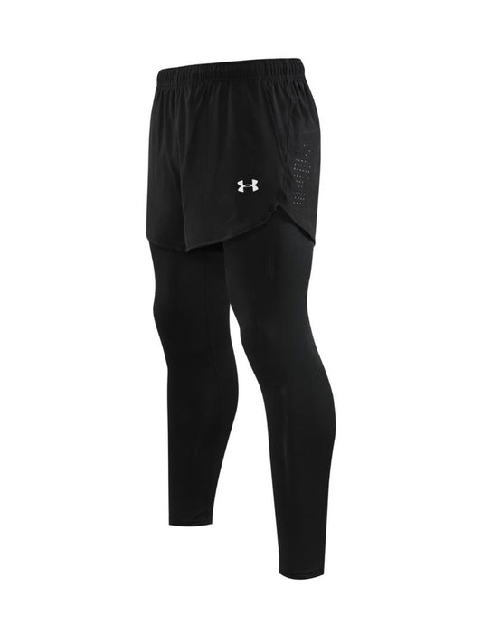 Short Running Homme 2-en-1 avec Legging Intégré – Respirant & Performance Sport