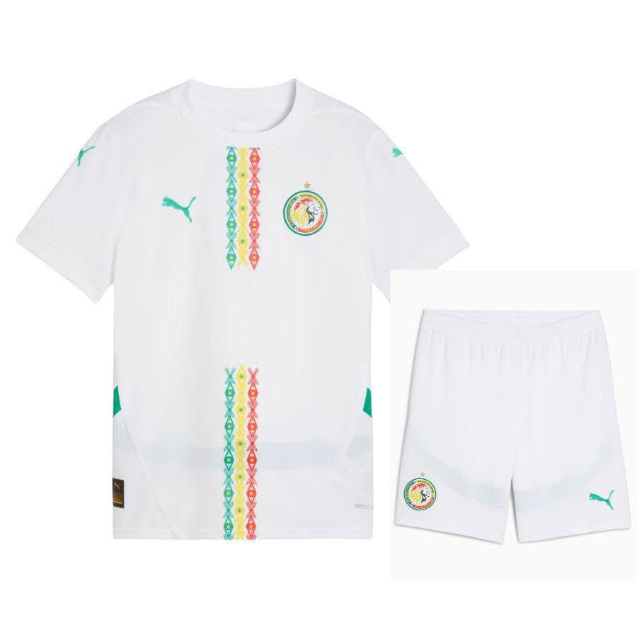Maillot Enfant Sénégal Blanc – Ensemble Puma Officiel