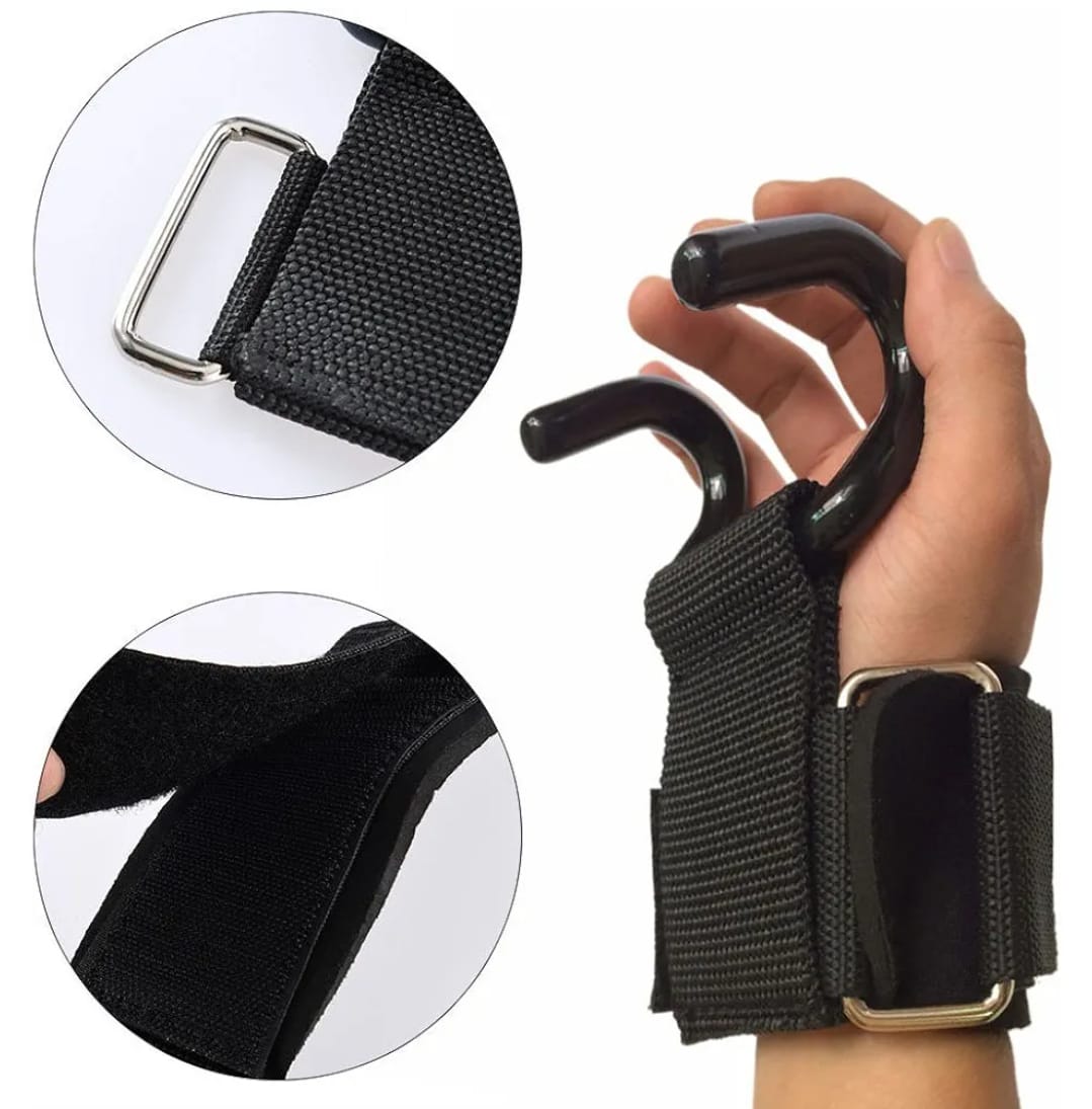 Crochets de Levage Musculation – Poignet Renforcé & Antiglisse