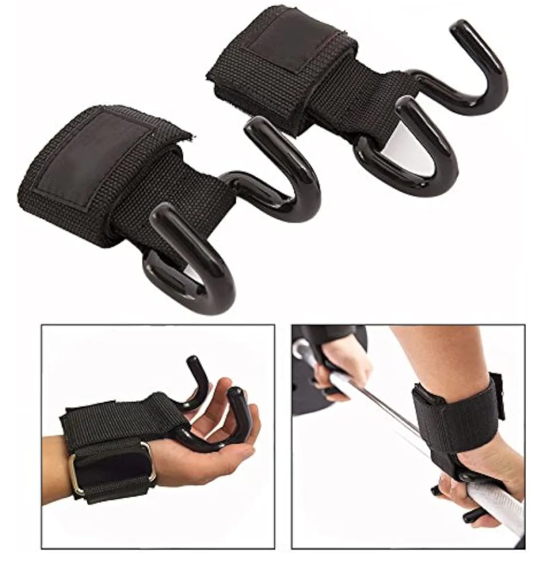 Crochets de Levage Musculation – Poignet Renforcé & Antiglisse