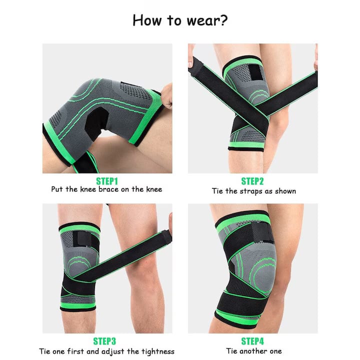 Genouillère de Compression Sport – Maintien Renforcé & Réglable