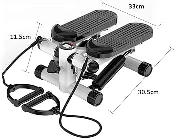 Mini Stepper Fitness avec Élastiques – Cardio, Cuisses & Fessiers