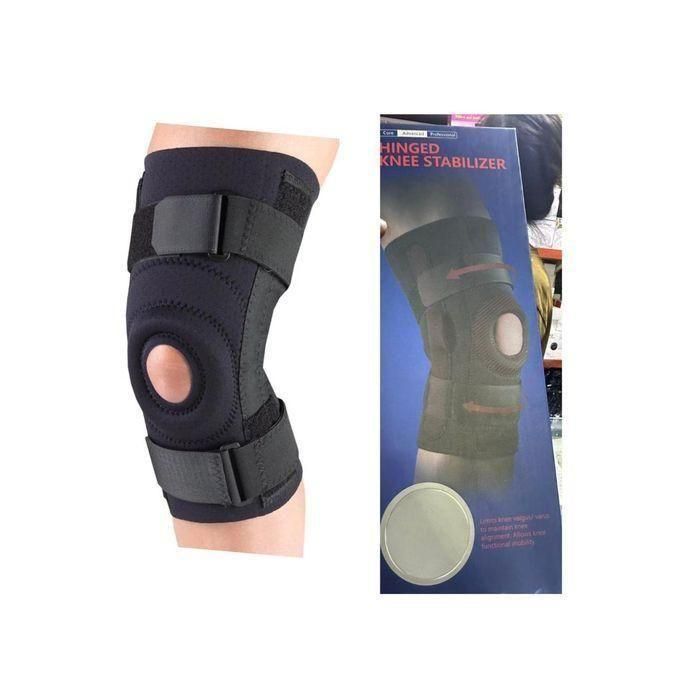 Genouillère en néoprène – Bretelles réglables avec rotule ouverte stabilisée pour homme et femme
