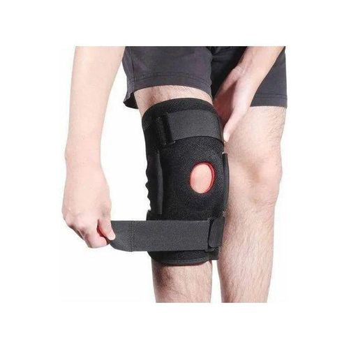 Genouillère en néoprène – Bretelles réglables avec rotule ouverte stabilisée pour homme et femme