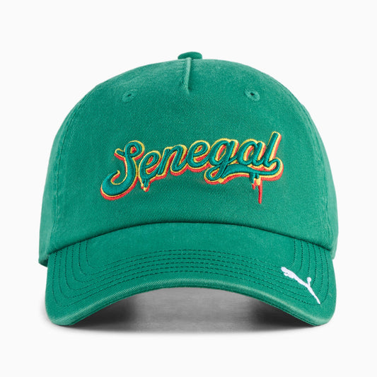 Casquette Sénégal Puma Verte Officielle – Style Football, Supporters Lions de la Teranga