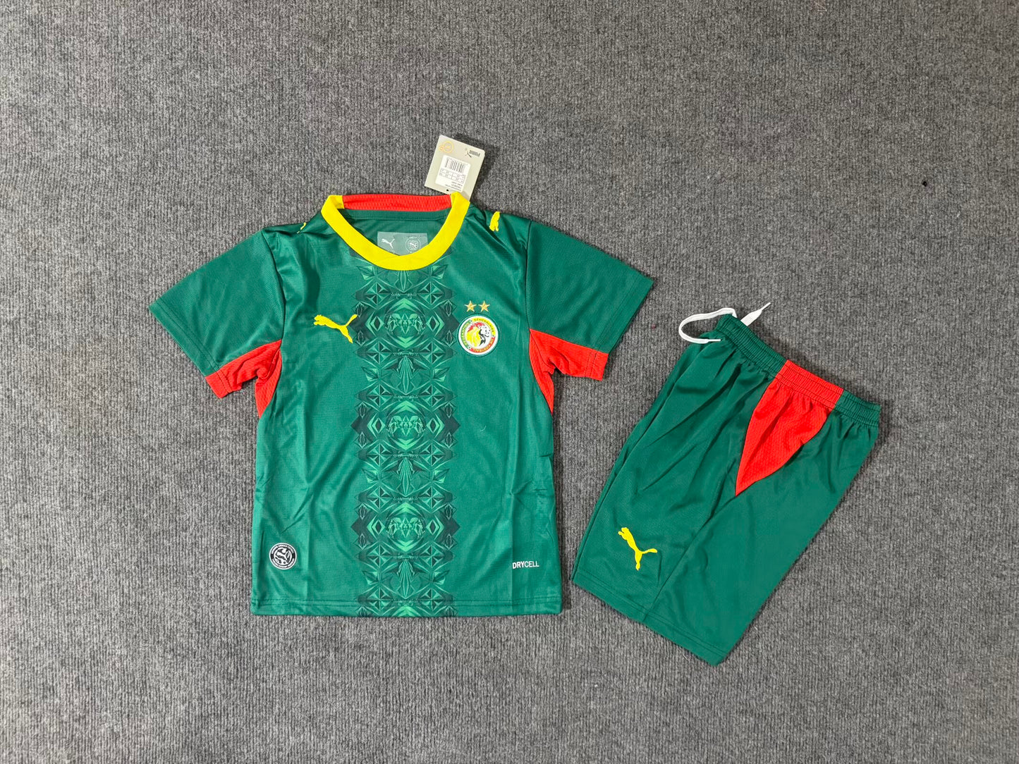 Ensemble Sénégal Enfant Puma Vert Blanc – Maillot + Short Football