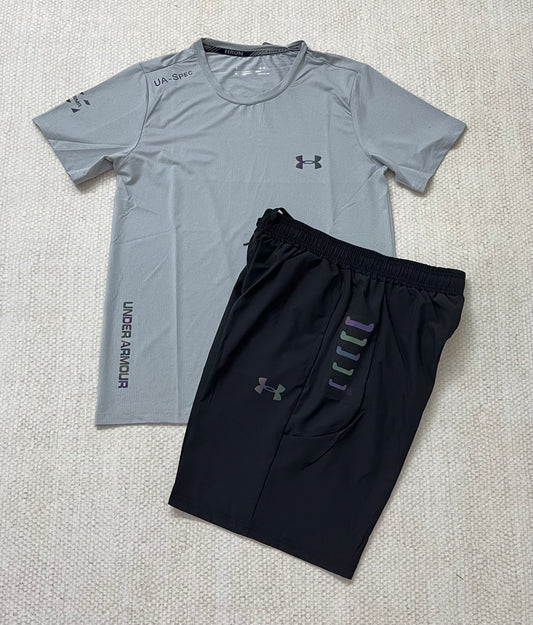 Ensemble Sport Homme Under Armour Running – T-shirt + Short Respirant