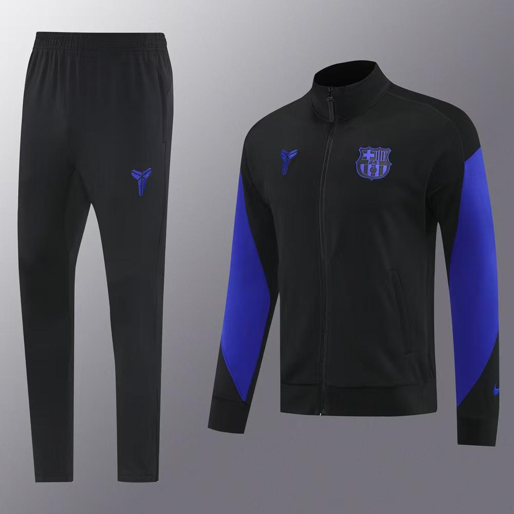 Survêtement FC Barcelone Noir & Bleu 2025-2026 – Ensemble Training Homm