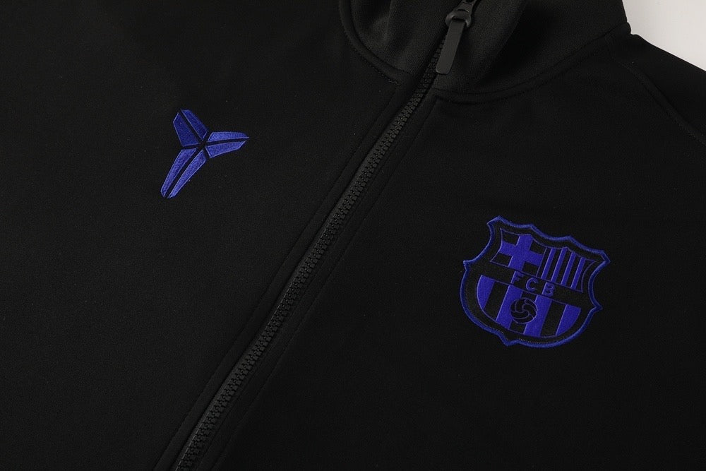 Survêtement FC Barcelone Noir & Bleu 2025-2026 – Ensemble Training Homm