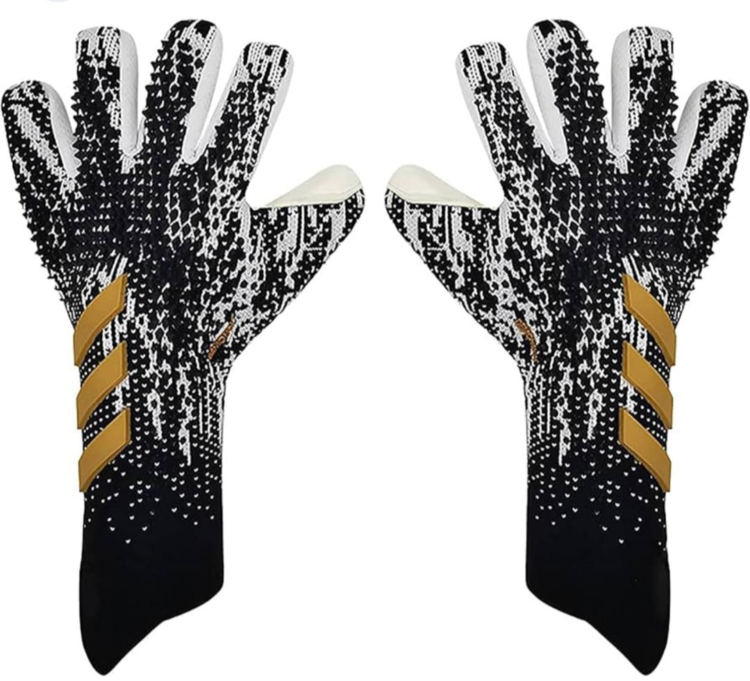 Gants de Gardien de But Noirs et Or