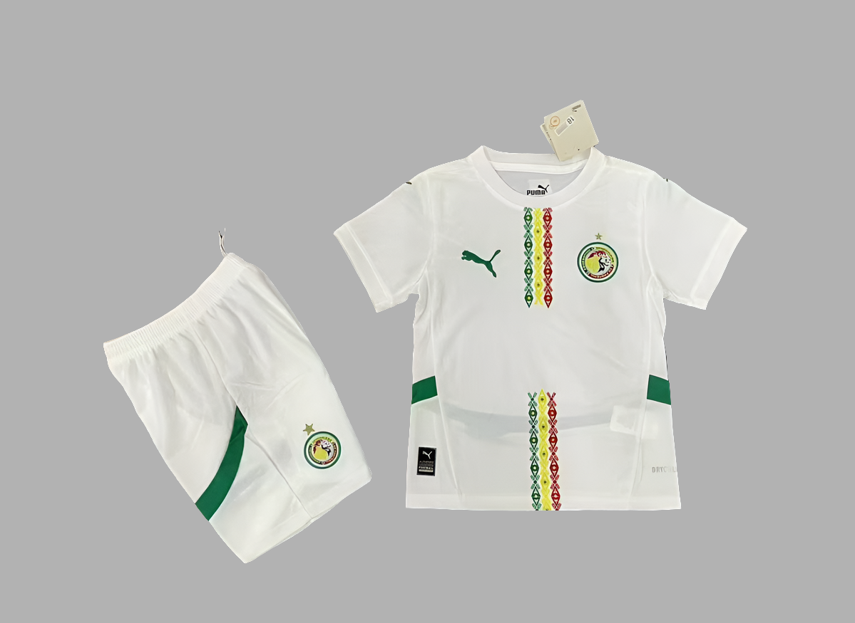 Maillot Enfant Sénégal Blanc – Ensemble Puma Officiel