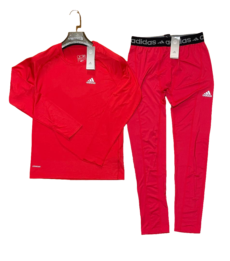 Ensemble de compression Adidas – Manches longues + Legging