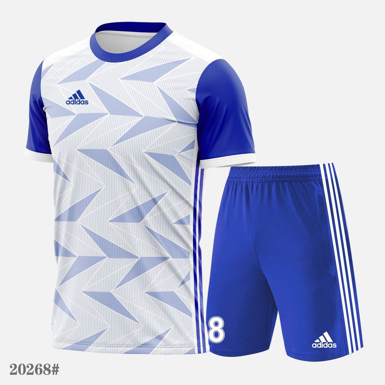 Maillot Football Bleu Blanc Homme – Ensemble Adidas | Pro Sport Sénégal