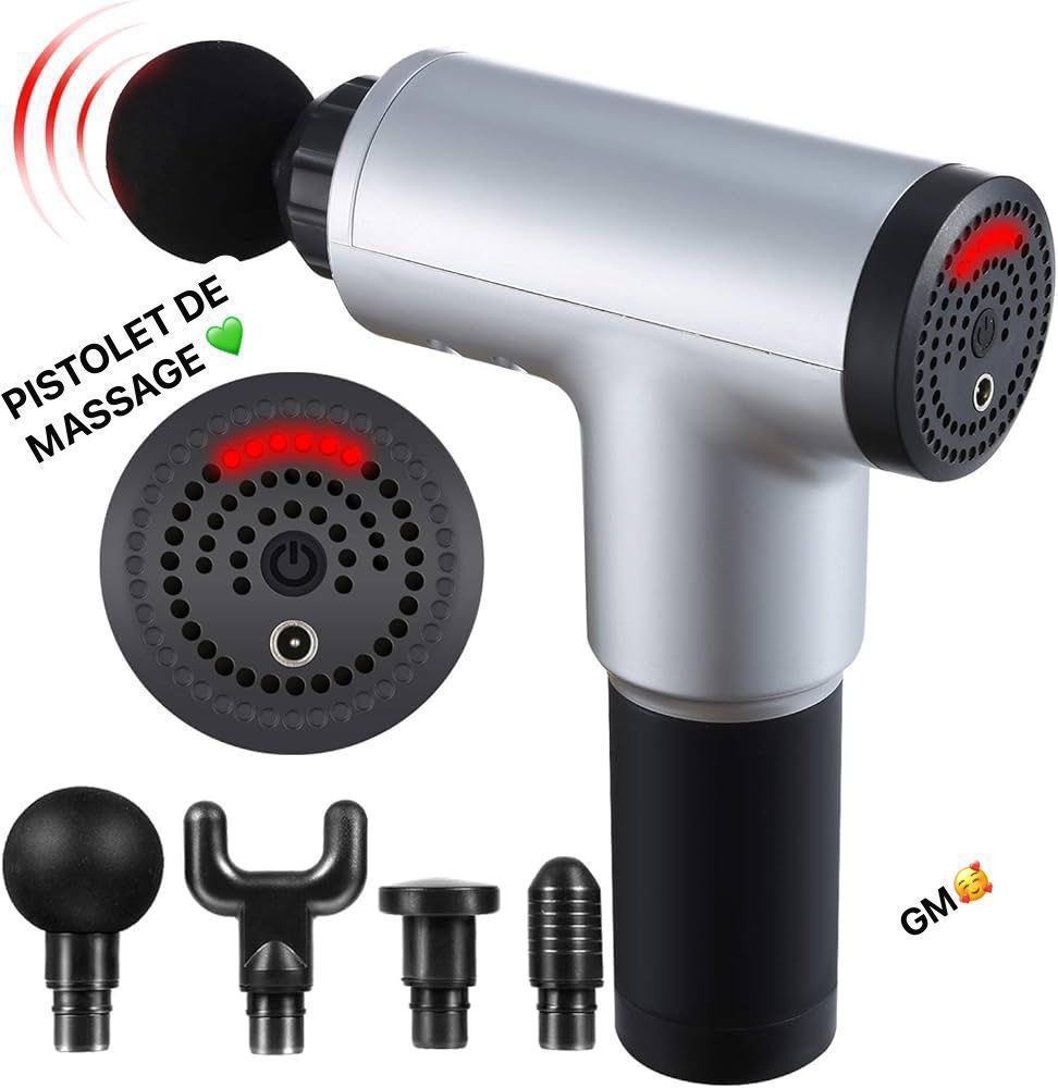 Pistolet de Massage Musculaire – Fascia Gun Relaxation & Récupération