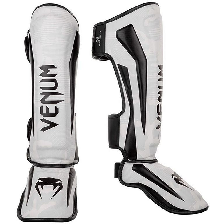 Protège-tibias Venum Elite – Noir/Or, MMA & Muay Thai