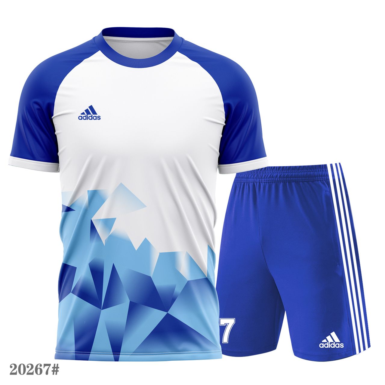 Maillot Football Bleu Blanc Homme – Ensemble Adidas | Pro Sport Sénégal