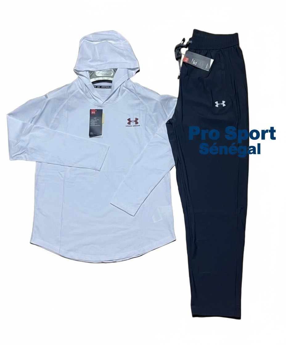 Survêtement Under Armour Homme Noir – Ensemble Sport à Capuche