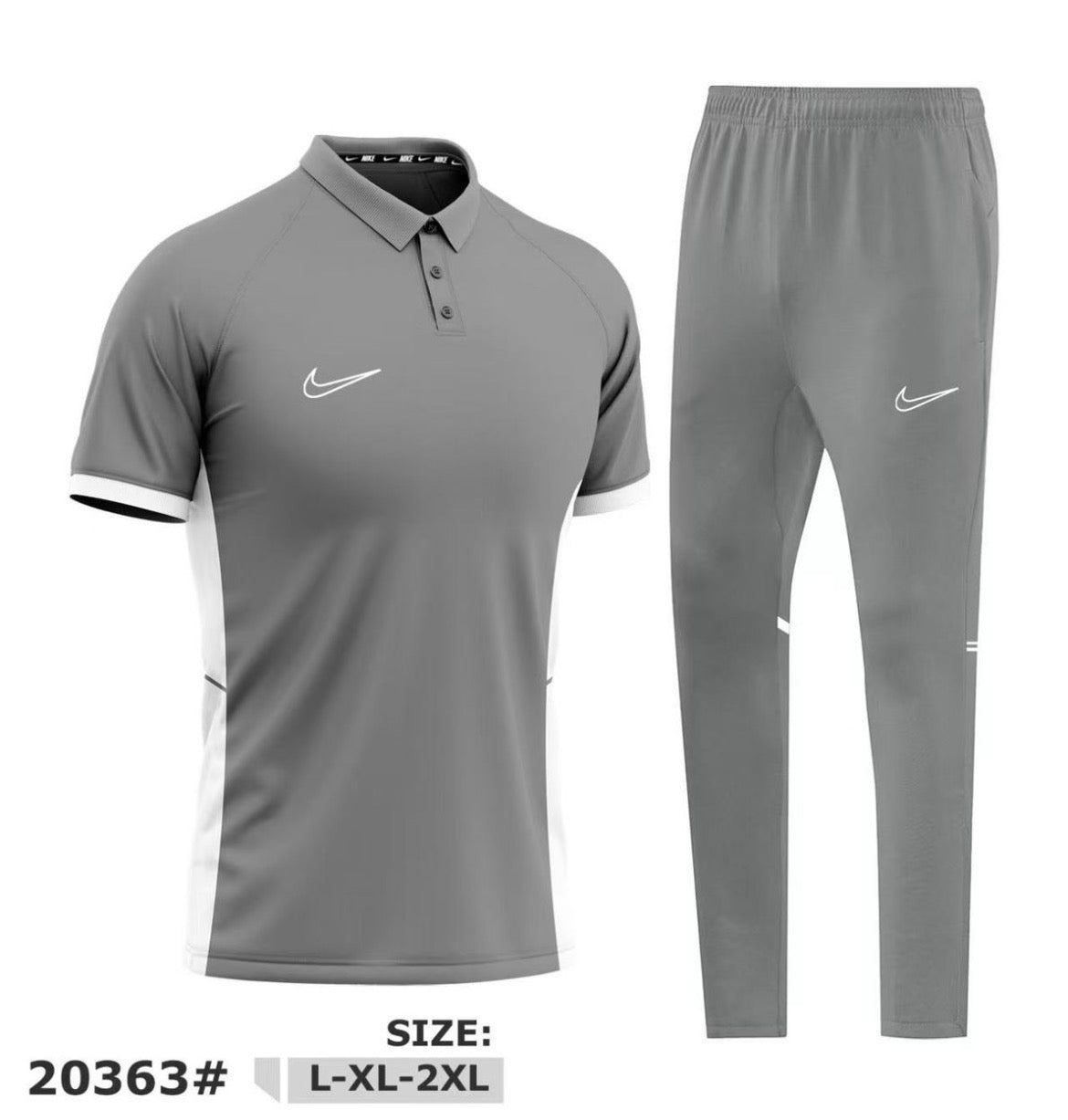 Ensemble Nike Homme Gris – Polo Sport & Pantalon Jogging