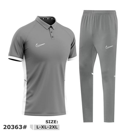 Ensemble Nike Homme Gris – Polo Sport & Pantalon Jogging