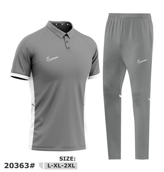 Ensemble Nike Homme Gris – Polo Sport & Pantalon Jogging