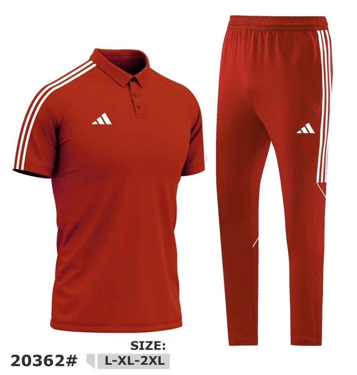 Ensemble Adidas Polo Sport Homme Blanc/Bleu – Jogging Training