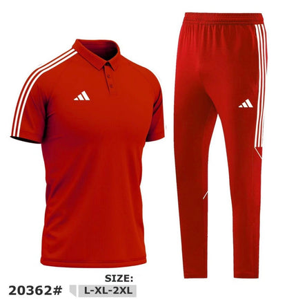 Ensemble Adidas Polo Sport Homme Blanc/Bleu – Jogging Training