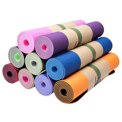 Tapis de yoga antidérapant et coloré