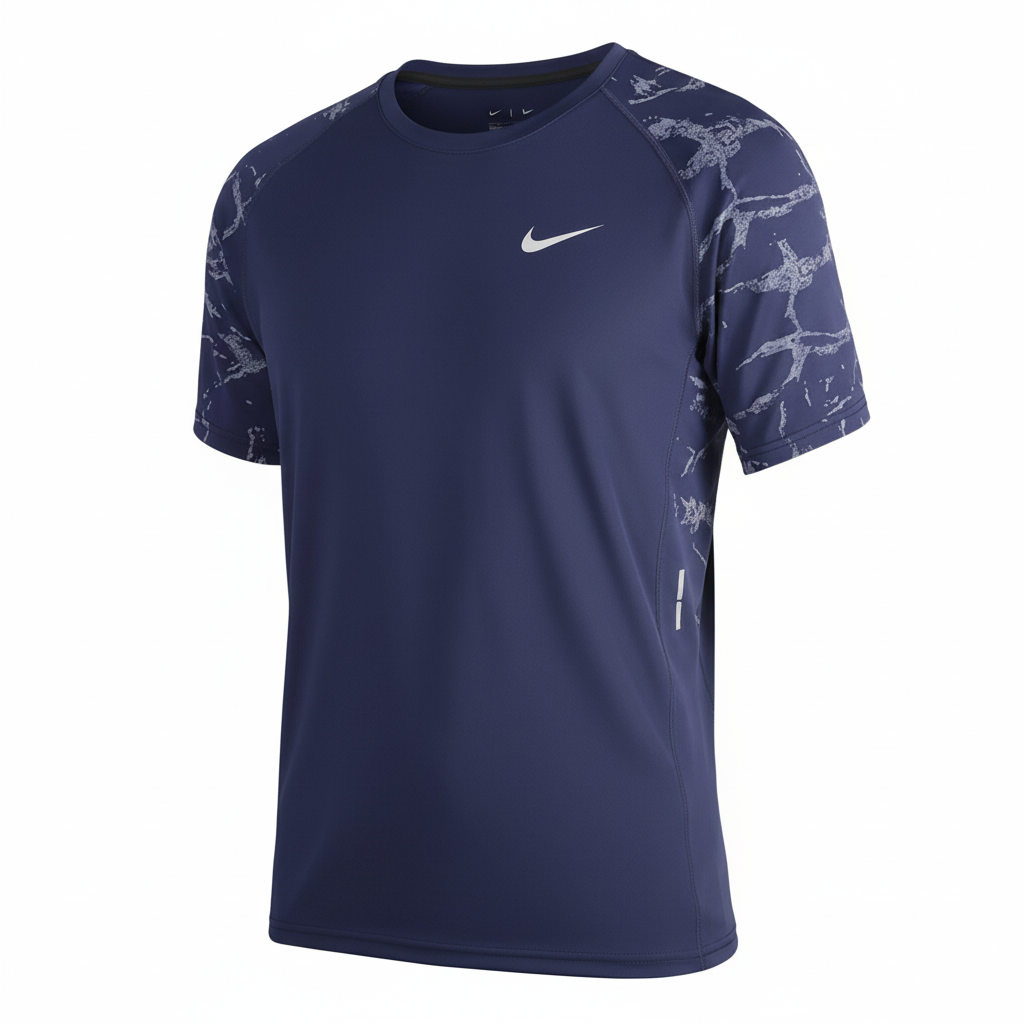 T-shirt Sport Homme – Respirant, Léger et Stretch Bleu Marine