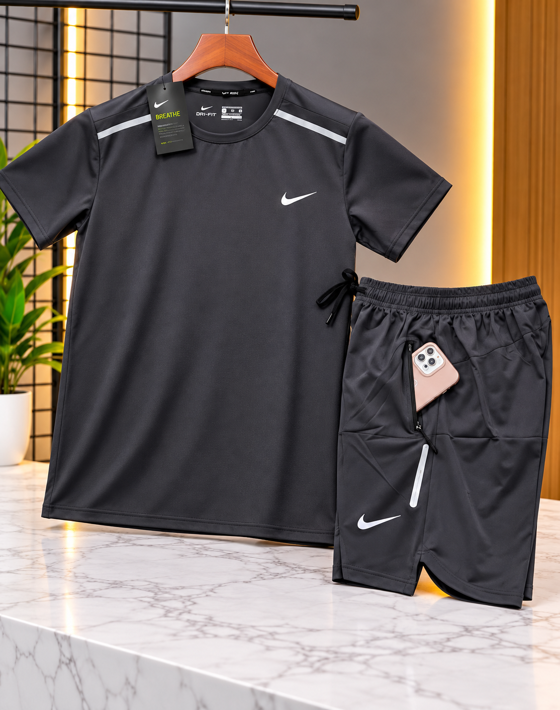 Ensemble Sport Homme – T-shirt & Short de Training