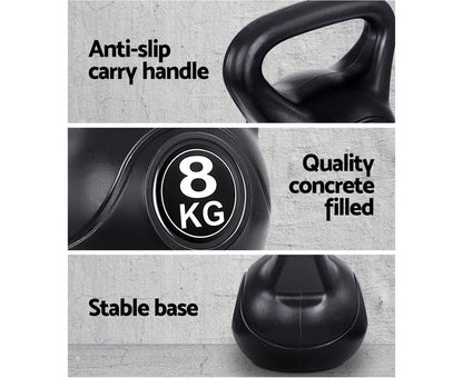 Kettlebells en PVC – Set d'haltères 2 à 20 kg pour musculation et fitness