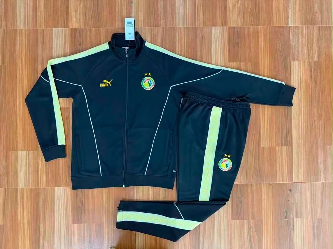 Survêtement Sénégal KING Vert et Noir – Ensemble Veste Zippée et Pantalon | Pro Sport Sénégal