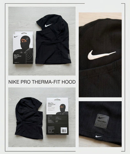 Cagoule Nike Pro Therma-FIT – Hood Football Unisexe Noir & Gris
