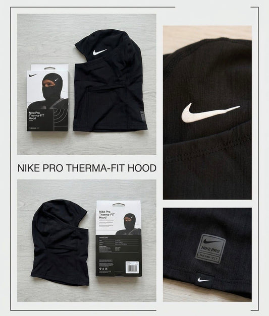Cagoule Nike Pro Therma-FIT – Hood Football Unisexe Noir & Gris