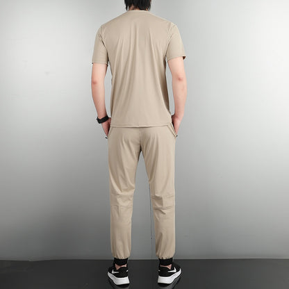 Ensemble Sport Homme Noir – T-shirt + Pantalon Jogging Performance