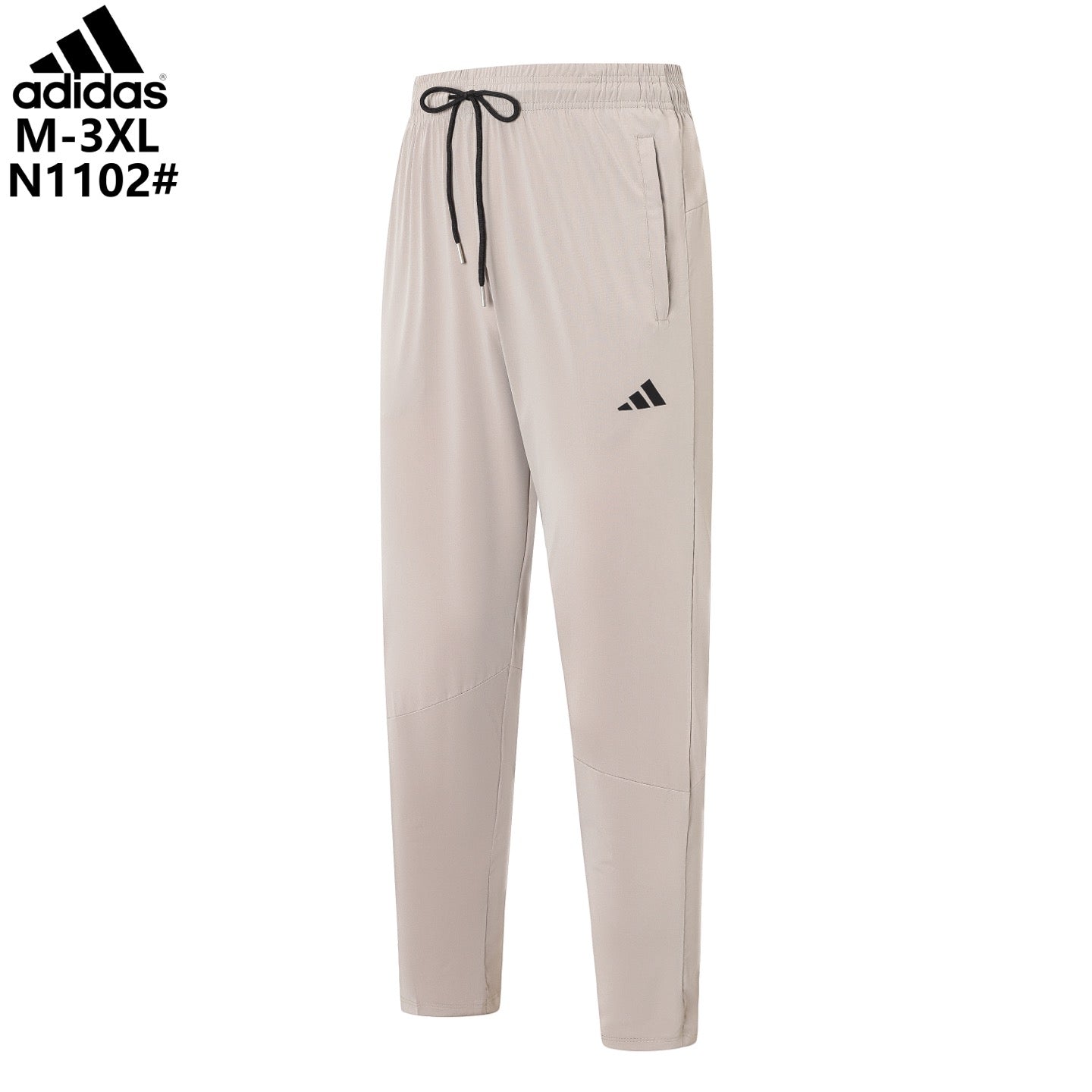 Ensemble sport homme beige respirant – T-shirt + pantalon training
