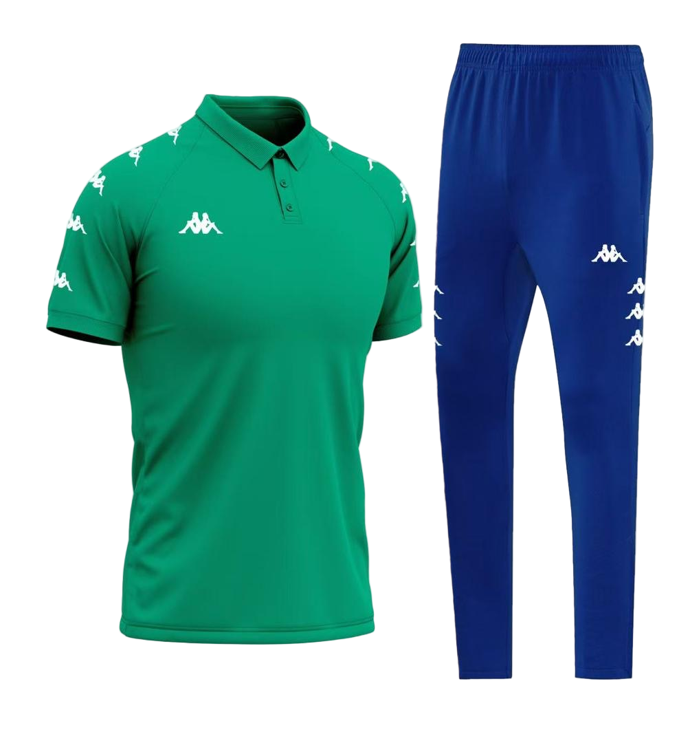 Survêtement Kappa Homme – Polo + Pantalon Noir
