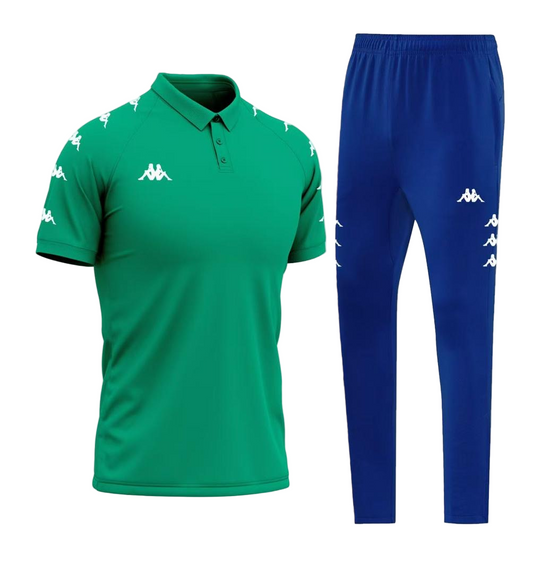 Survêtement Kappa Homme – Polo + Pantalon Noir