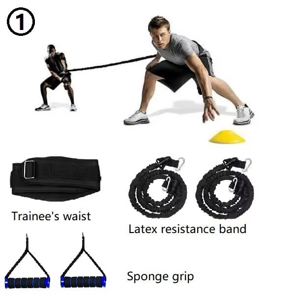 Kit Ceinture Résistance Musculation – Sangles Élastiques Fitness & Entraînement Force