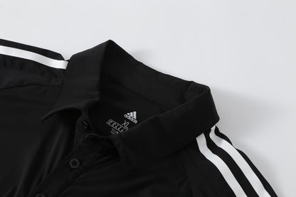 Adidas Homme Noir - Polo Technique et Pantalon Jogging