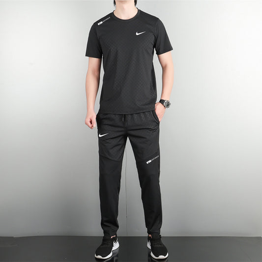 Ensemble Sport Homme Noir – T-shirt + Pantalon Jogging Performance