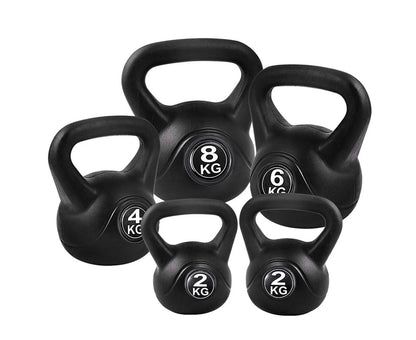 Kettlebells en PVC – Set d'haltères 2 à 20 kg pour musculation et fitness