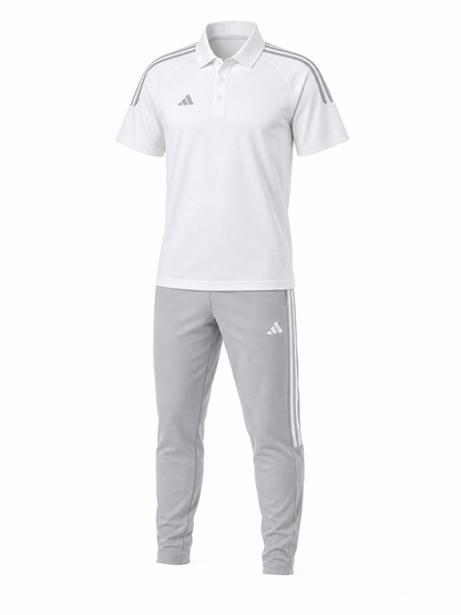 Ensemble Adidas Polo Sport Homme Blanc/Bleu – Jogging Training