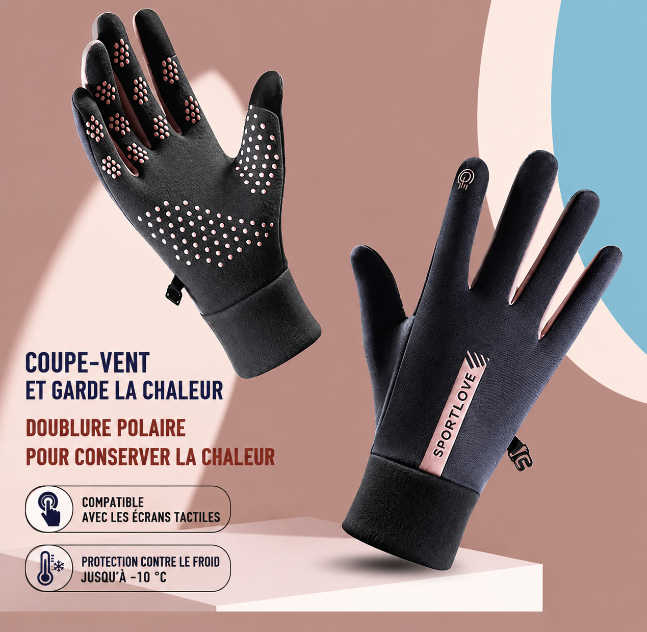Gants de Sport Tactiles Antidérapants – Gants Running & Fitness